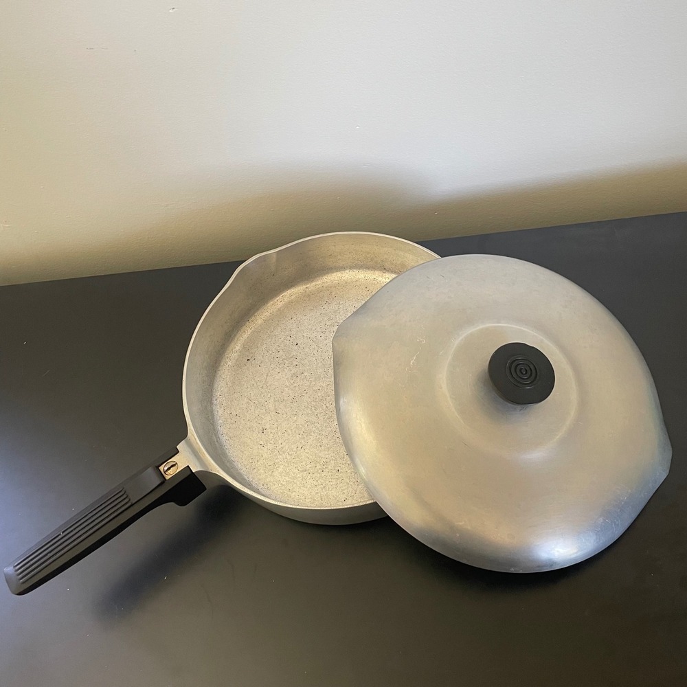 Vintage Wagner Ware Sidney -O- Magnalite 4508 M Skillet w/ Lid – Made in USA